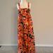 J. Crew Dresses | J.Crew Brand New Nwt Cotton Sleeveless Summer Orange Flora Print Dress Sz 4 | Color: Black/Orange | Size: 4