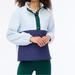 J. Crew Sweaters | J. Crew Blue Pullover Quilted Half Zip Sherpa Sweater Nwt | Color: Blue/Green | Size: Xl