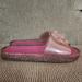 Kate Spade Shoes | Kate Spade Clear Glitter Jelly Slides With Flower Detail - 9 Good Condition | Color: Pink | Size: 9