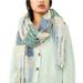 Free People Accessories | Free People Homecoming Plaid Blanket Scarf Blue And Yellow | Color: Blue/Yellow | Size: Os
