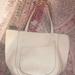 Anthropologie Bags | Anthro Cream Leather Tote | Color: Cream | Size: Os