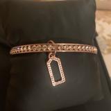 Coach Jewelry | Coach Rose Gold Swarovski Crystal Bangle Bracelet | Color: Gold | Size: Os