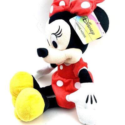 Disney Toys | Disney Minnie Mouse Plush Stuffed Animal Toys Children Kids 17" Girls Bow | Color: Tan | Size: About 17 Inches