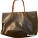 Victoria's Secret Bags | - Victoria’s Secret Faux Leather Perforated Tote, Euc Above! | Color: Black/Pink | Size: Os