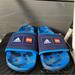 Adidas Shoes | Adidas Adilette Comfort X Lego Slides Men 8 Women 9 Navy, Blue Rush Gw0823 | Color: Blue | Size: 8