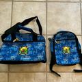 Disney Other | Disney Brand Dash Child’s Gym Tote Bag And Backpack | Color: Blue/Yellow | Size: Tote Bag: 12” X 8” X 8” And Backpack: 8” X 8”