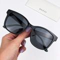 Gucci Accessories | Gucci Gg0417sk 001 Sunglasses Black Multicolour Grey Oval Unisex | Color: Black/Gray | Size: Os