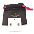 Kate Spade Jewelry | Kate Spade Lady Marmalade Stud Earrings Gold Tone Light Pink Faceted Crystal Nwt | Color: Pink | Size: Os