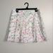 J. Crew Skirts | J.Crew Multi-Color Floral W/ Hearts Cotton Pleat Mini Skirt Sz 10 A-Line | Color: Pink/White | Size: 10