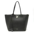Louis Vuitton Bags | Louis Vuitton Tote Bag Lock Me Cover Twist Lock Leather Noir Black Shoulder Bag | Color: Black | Size: Os