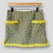 Louis Vuitton Skirts | Louis Vitton Skirt. Yellow And Blue Tweed Color. | Color: Blue/Yellow | Size: 8