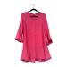 Anthropologie Dresses | Hd In Paris Anthropologie Pink Flare Hem Bell Sleeve Dress 8 | Color: Pink | Size: 8