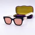 Gucci Accessories | New Gucci Gg0998s 002 Women Square Pink Sunglasses | Color: Pink/White | Size: Os