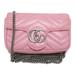 Gucci Bags | Gucci Gg Marmont Quilted Leather Mini Bag Leather Pink | Color: Pink | Size: Os