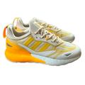 Adidas Shoes | Adidas Originals Zx 2k Boost 2.0 'Wonder White Orange Tint' Gz7823 Size 8 | Color: Cream/Orange | Size: 8