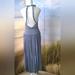 Free People Dresses | Free People Backless Dress | Color: Blue/Silver | Size: Xs