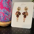 J. Crew Jewelry | J.Crew Crystal Cluster Earrings Nwt Os Mauve Blush | Color: Gold/Pink | Size: Os