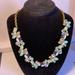 J. Crew Jewelry | J.Crew Statement Necklace, 20 Inches. Beautiful Aurora Rhinestones. Lovely Poece | Color: Gold/White | Size: Os