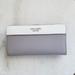 Kate Spade Bags | Kate Spade Large Slim Bifold Wallet - Cameron | Color: Gray/White | Size: Os