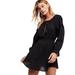 Free People Dresses | Free People | Early Morning Black Crinkled Tunic Dress Size S (Tag Missing) | Color: Black | Size: S