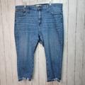Madewell Jeans | Madewell Women's High Rise Slim Crop Boy Jeans Blue Denim Size 35 Petite. | Color: Blue | Size: 35 Petite
