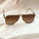 Gucci Accessories | Authentic Vintage 1980s Gucci 1202 Aviator Sunglasses - Polarized Brown Lenses | Color: Gold | Size: Os