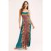 Free People Dresses | Free People Morning Song Maxi Slip Dress | Color: Blue/Green | Size: S