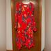 Anthropologie Dresses | Anthropologie Floral Dress | Color: Red | Size: 2p