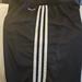 Adidas Bottoms | Boys Size Large, Adidas Black With White Stripes Athletic Shorts-No Pockets | Color: Black/White | Size: Lb