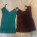 American Eagle Outfitters Tops | Bundle Of 2 American Eagle / Aerie Tank Tops Size Medium | Color: Green/Purple | Size: M