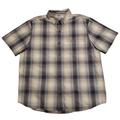 Carhartt Shirts | Carhartt Plaid Button Up Shirt Men's Xl Blue Western Cowboy Relaxed Short Sleeve | Color: Blue/White | Size: Xl