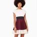 Kate Spade Dresses | Kate Spade New York Color Block Ponte Fiorella Dress Size 6 Small White Pink | Color: Pink/White | Size: 6