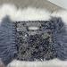 Anthropologie Bags | Anthropologie Milo Clutch Gray Fringe Embellished Sequin Bag New | Color: Gray | Size: Os