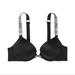 Victoria's Secret Swim | Bombshell Add 2 Cups Chain Shine Strap Push Up Victoria's Secret Black Silver | Color: Black/Silver | Size: 32dd