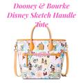 Dooney & Bourke Bags | Dooney & Bourke Sketch Handle Tote Bag Nwt Walt Disney World Parks Disney Nwt | Color: Cream/White | Size: Os