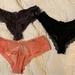 Victoria's Secret Intimates & Sleepwear | 3 Pair Lot Of Medium Victoria’s Secret Very Sexy Panties Lavender, Pink & Black | Color: Black/Pink | Size: M