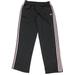 Adidas Pants & Jumpsuits | Adidas Women’s Track Black And Pink Side Stripe Drawstring Elastic Waist Sz Xl | Color: Black/Pink | Size: Xl