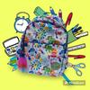 Disney Bags | Disney Parks Inside Out Backpack/Book Bag With Mood Dial, Standard Size, Euc | Color: White | Size: Os