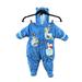 Disney Jackets & Coats | Disney Winne The Pooh Baby 1-3m Winter Snowsuit Bunting Hooded Plush Footed | Color: Blue | Size: 0-3mb