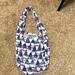 Free People Bags | Free People Reusable Bag Muslin Graphic Print Hobo One Strap | Color: Blue/Gray | Size: Os