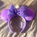 Disney Accessories | - Minnie Mouse Sequin Ear Headband For Adults Lavender | Color: Purple | Size: One Size Adult