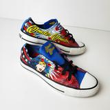 Converse Shoes | Converse Chuck Taylor Dc Comics Wonder Woman Women's Size 6 Low Top Shoes | Color: Blue/Red | Size: 6
