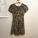 Kate Spade Dresses | Kate Spade Leopard Animal Print Fit And Flare Cap Sleeve Dress Size 0 | Color: Tan | Size: 0