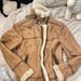 Urban Outfitters Jackets & Coats | Leather Jacket | Color: Tan/White | Size: S