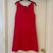 J. Crew Dresses | J. Crew Red Orange Vneck Sleeveless Shift Dress - Size 8 | Color: Red | Size: 8