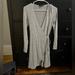 American Eagle Outfitters Dresses | Long Sleeve, Short (Knee-Length) Sweater Dress From American Eagle In Xs | Color: Gray | Size: Xs
