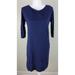 Lilly Pulitzer Dresses | Lilly Pulitzer Women's 100% Pima Cotton 3/4 Sleeve Knit Dress Navy Size Xs | Color: Blue | Size: Xs