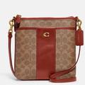 Coach Bags | Coach Kitt Messenger Crossbody In Colorblock Signature Canvas $95 | Color: Brown/Tan | Size: Os