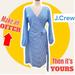J. Crew Dresses | J.Crew Dress Shirt Dress Wrap Dress Blue White Striped Belt Self Tie | Color: Blue/White | Size: 12