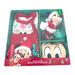 Disney Other | Disney Store Mickey Mouse And Friends Baby Holiday Gift Set 3-6m | Color: Red/White | Size: 3-6m